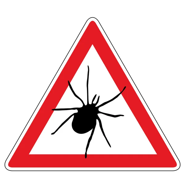 stock vector Tick warning sign