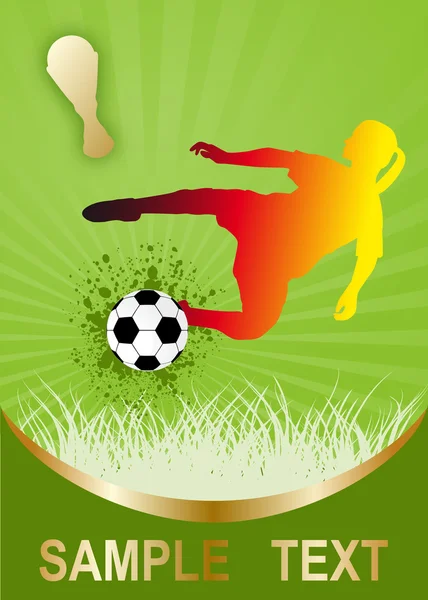 Joueuse de soccer — Image vectorielle