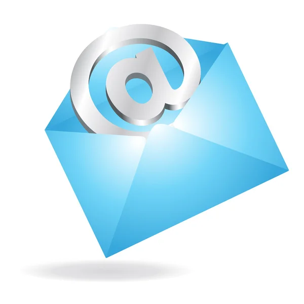 E-mail w liście — Wektor stockowy