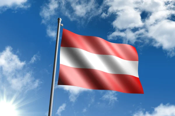 Bandera de Austria —  Fotos de Stock
