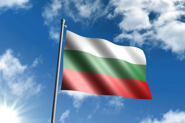 Σημαία της Βουλγαρίας — Φωτογραφία Αρχείου