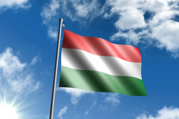 Ungerns flagga — Stockfoto