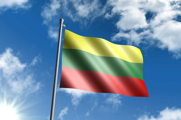 Флаг литии — стоковое фото