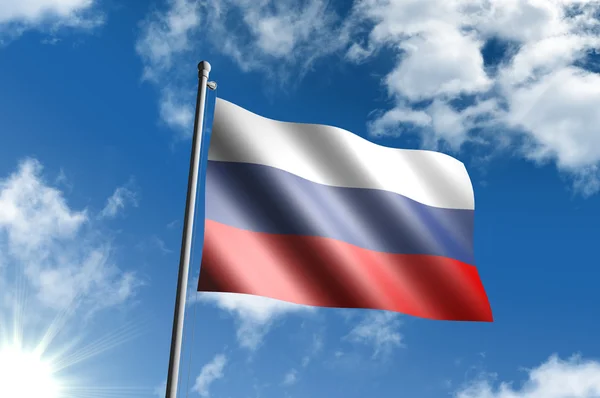 Flagge Russlands — Stockfoto