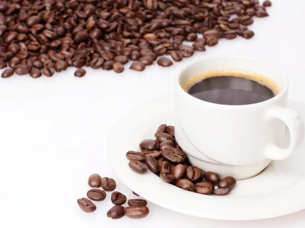 stock image Coffee with beans