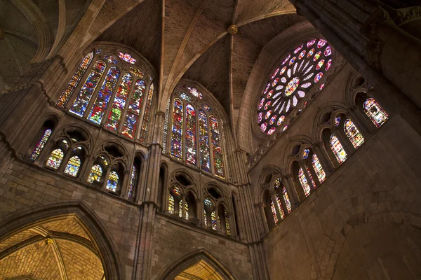 Vidrieras Catedral de Leon Stock Photo