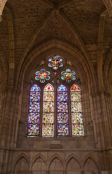 Vidriera Catedral de León — Foto de Stock
