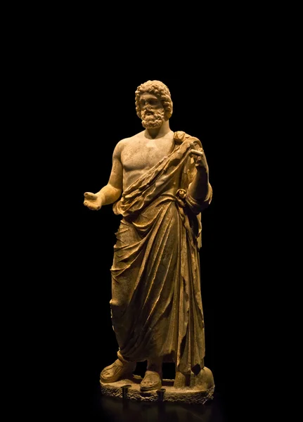 Estatua del dios griego de la medicina Asclepio — Fotografia de Stock
