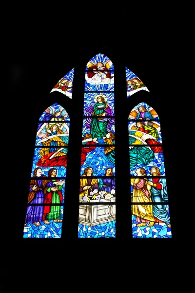 Vidriera de Catedral de la Almudena, Madrid — Stock Photo, Image