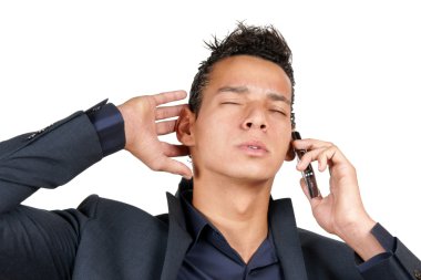 genç iş adamı ile hareket eden