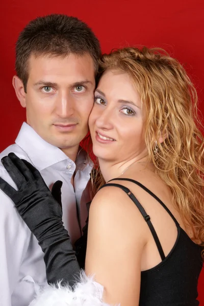 Beautiful young couple portrait — Stock Photo, Image