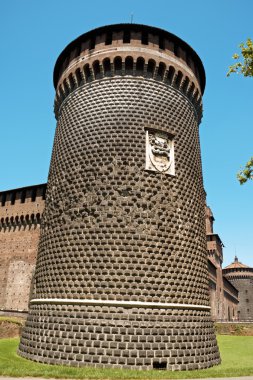 Milano'daki Castello Sforzesco