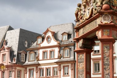 Historical houses of Mainz clipart