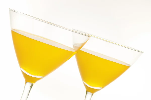 Zwei gelbe Getränke — Stockfoto