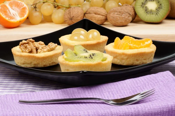 Mini tartas de frutas —  Fotos de Stock