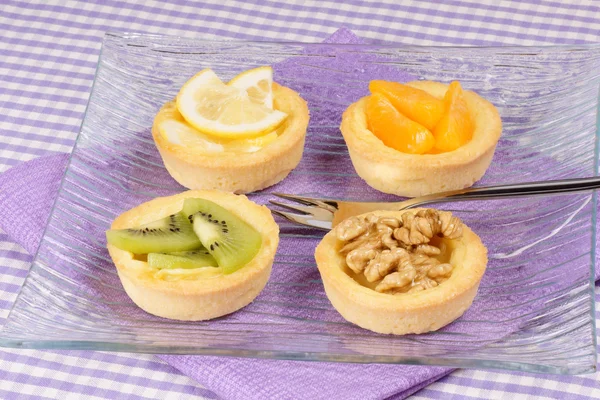 Mini fruit tarts — Stock Photo, Image