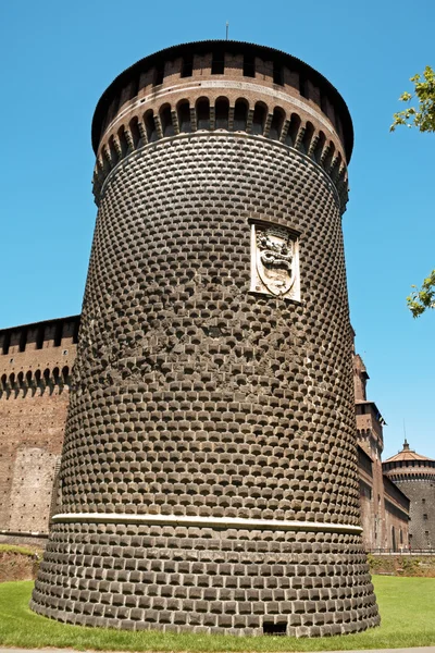 Milano'daki Castello Sforzesco — Stok fotoğraf