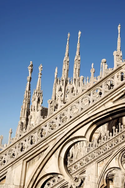 Detalhe Catedral de Milão — Fotografia de Stock