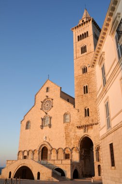 Trani Cathedral in the sunset light clipart