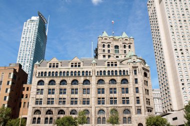 Windsor Station and skyscrapers clipart