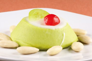 Sicilian cassata with almonds clipart