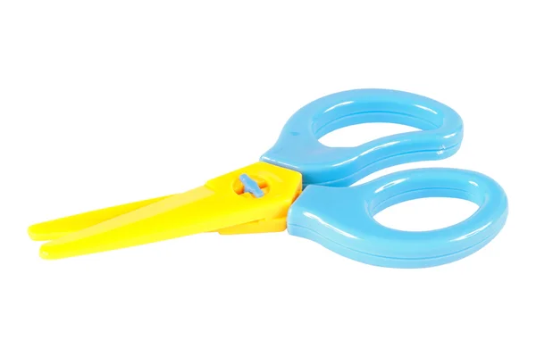 stock image Double color plastic scissors