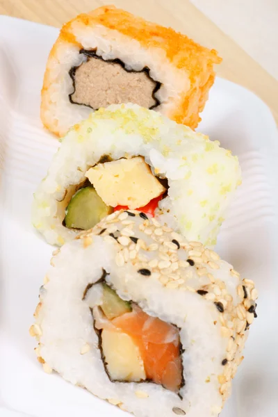 Maki sushi yakın çekim — Stok fotoğraf