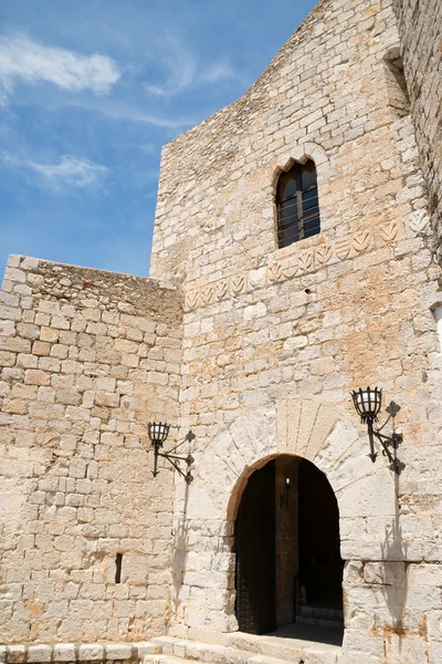 Папа luna замок у peniscola, Іспанія — стокове фото