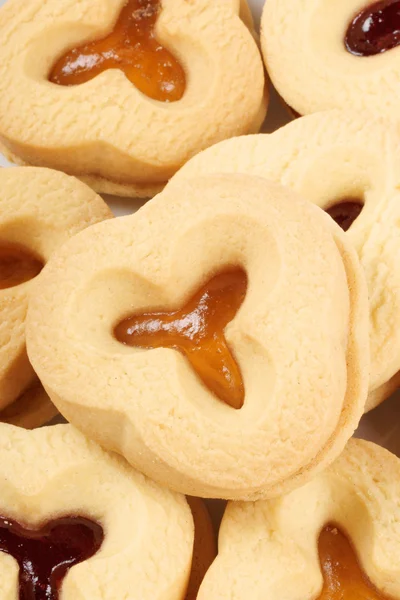 Kekse mit Marmelade — Stockfoto