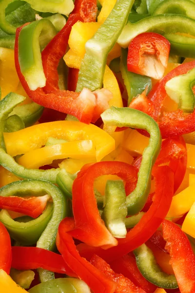 stock image Bell pepper slices background