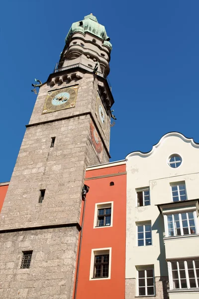 La torre di avvistamento della Città Vecchia di Innsbruck — Foto Stock
