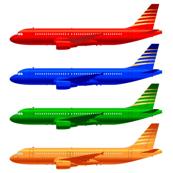 Boeing flygplan mall — Stock vektor