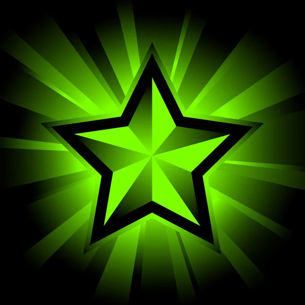 Świecąca gwiazda — Wektor stockowy