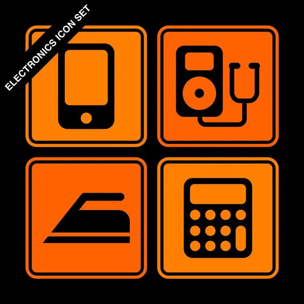 Electronics icon set — Stock Vector
