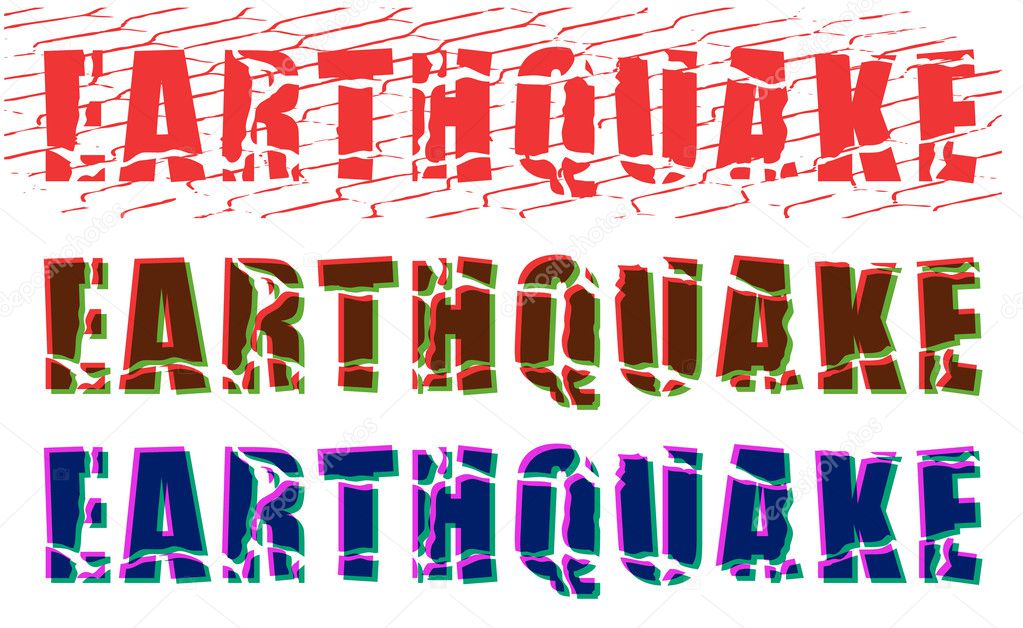 Cracked earthquake word