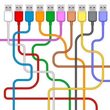 Usb plugs clipart