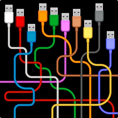 Usb plugs clipart