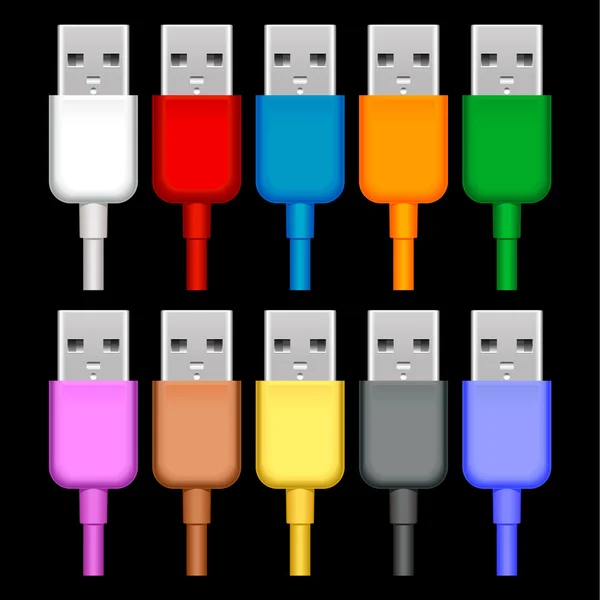 Tomadas USB — Vetor de Stock