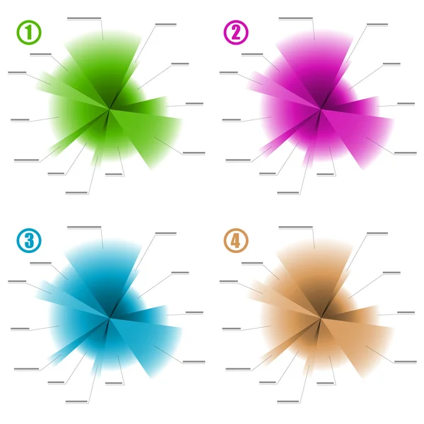 インフォ グラフィックの色図テンプレート — ストックベクタ