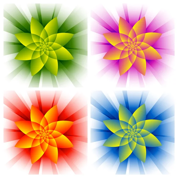 Абстрактные цветы — стоковый вектор