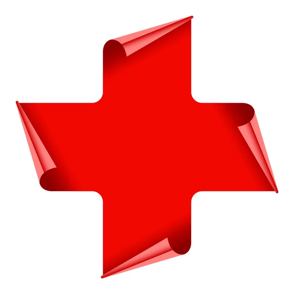 Red cross — Stock Vector