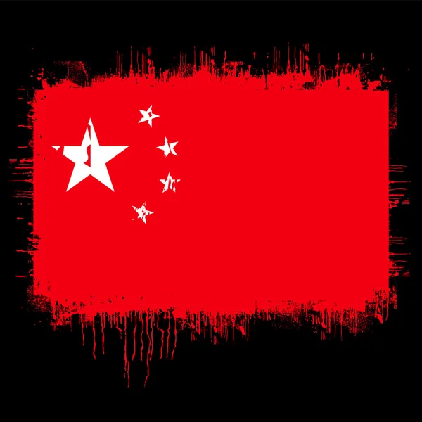 Flagga Kina — Stock vektor