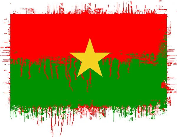Bandeira de Burkina Faso — Vetor de Stock