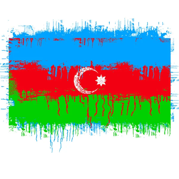 Drapeau de l'Azerbaïdjan — Image vectorielle