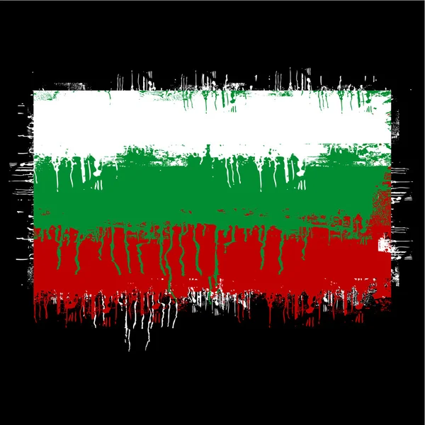 保加利亚的旗子 — 图库矢量图片