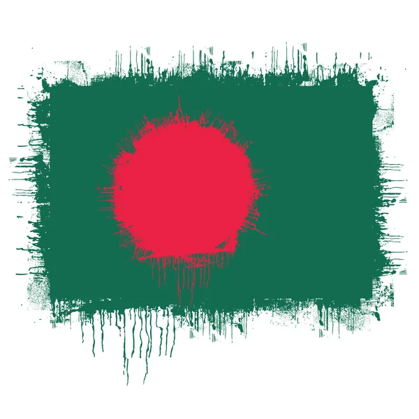 Flagge von Bangladesh — Stockvektor