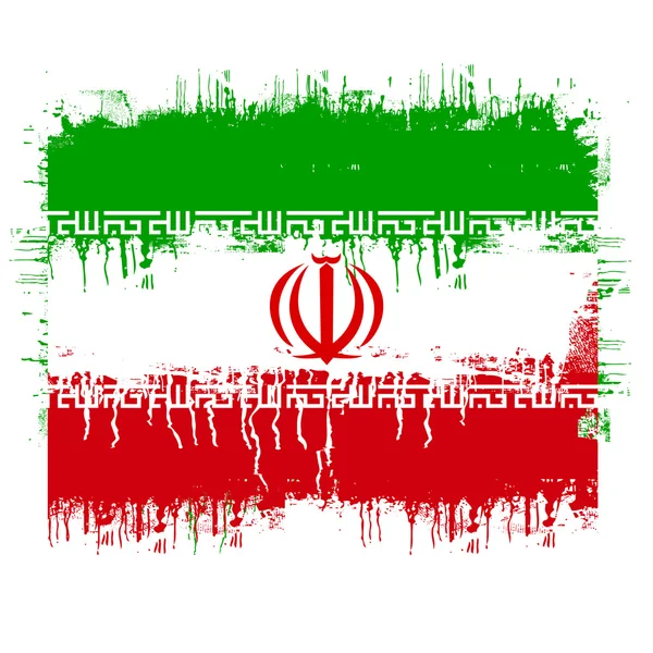 이란의 깃발 — 스톡 벡터