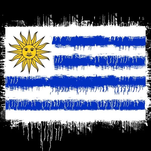 Uruguay bayrağı — Stok Vektör