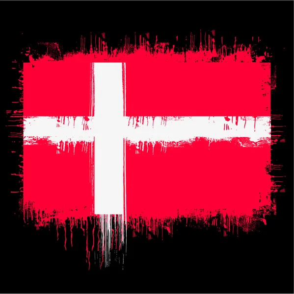 Dánia zászlaja — Stock Vector