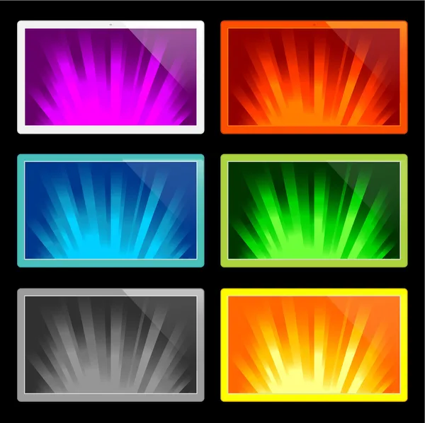 Illustration des rayons de lumière — Image vectorielle